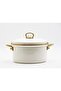 Cream Enamel 20 cm Deep Pot - 2