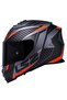 Storm 2 Racer Mat Tıtanıum-turuncu Kask