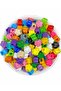 Wide Hole Mixed Color Plastic Clover, Daisy Model Beads, jewelry, accessory Beads (50gr, ~80 Pieces)