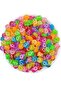 25Gr Transparent Mixed Color 10mm Smile, Smiling Face Beads, Jewelry Beads (25 Gr, ~80 Pieces)