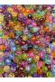 50Gr 8mm Mixed Color Honeycomb Model Acrylic Beads, Jewelry, Bag Making Beads (50Gr,~200 Pieces) - 2