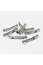 100 Pieces 2.5cm Cut Nickel Plated Brass Tubes, Karnıyarık Tube Intermediate Apparatus Jewelry Making
