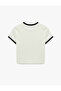 Slim Fit Short Sleeve Crew Neck Leopard Printed Cotton T-Shirt - 4