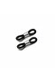 20 Pieces of Black Glasses Elastics, Glasses String Apparatus, Glasses Strap Clips