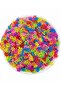 25gr 8mm Mixed Color Disc Snowflake Beads, Jewelry Making Beads (25 Gr, ~700 Pieces)