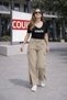 Women's High Waist Elasticated Slit Legs