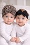 Baby Girl and Child Leopard Bonnet & Black Bandana Set