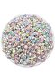 25Gr Colorful 4X7Mm Flat Smile, Smiley Face, Face Beads on White Background (25 Gr, ~200 Pieces)