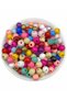 Vivid Color 10mm Mixed Color Wooden Board Beads (50gr,~150 Pieces) - 2