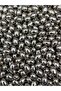 Silver/Nickel Color Almond Model Ccb 8X11Mm Metalized Metal Look Plastic Beads (25Gr,~65 Pieces) - 2
