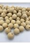20mm Cream Color Velvet Beads Jewelry Making Beads (100gr,~20 Pieces)