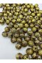 15mm Gold Gilded Brown Beads, Jewelry Making (100Gr, ~50 Pieces Beads) - 2