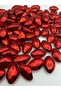 100gr Red Color Large Metalized Almond Beads, Accessory, Jewelry Bag Beads (100gr,~20 Pieces) - 3
