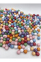 100gr Opaque Honeycomb Model Pastel Mixed Color 10mm Acrylic Beads, Bag Making Beads (~200 Pieces) - 3