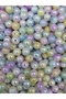 100gr 10mm Mixed Nacreous Janjan Marbled Pastel Pearl Beads, Jewelry, Hobby, Bag Beads (~200 Pieces) - 2