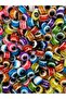 25 Pcs 10mm Mixed Color Round Acrylic Evil Eye Beads, Jewelry Making Eye Beads - 2