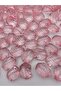 100gr Pink Color Large Striped Herringbone Model Acrylic Beads, 20x30mm Bag Beads (20 Pieces) - 2