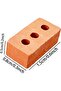 100-Piece Mini Bricks, Realistic Tiny Blocks for DIY Miniature House Building, Red - 4