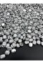 100gr Silver Color Gilded Puffy Flat Bean Model Beads, Jewelry, Bag Beads (100gr,~180 Pieces) - 2