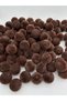 20mm Brown, Coffee Color Velvet Beads Jewelry Making, Bag Bead (100gr,~20 Pieces)