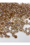 100gr 12mm Oblate Mink with Janjan / Light Coffee Acrylic Beads with Janjan, Jewelry, Bag Bead (~170 Pieces)