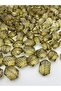 100gr Oil Green/khaki Large Striped Herringbone Model Acrylic Beads, 20x30mm Bag Beads (20 Pieces) - 2