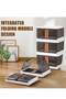 3-Pack Folding Stackable Storage Boxes with Lids, Doors for Home, Kitchen, Closet Organization - 5
