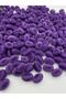 Lilac Color Almond Model Velvet Bead Jewelry, Bag Making Bead (100gr,~40 Pieces) - 2