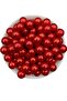 14mm Red Color Glass Pearl Beads, Jewelry Accessory Making Beads (100Gr,-30 Pieces)