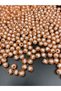 50gr 8mm Coral / Salmon Color Beaded Acrylic Honeycomb Beads, jewelry, bag Beads (50gr, ~200 Pieces) - 3
