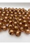 24mm Brown / Mink Color Acrylic Beads with Foil Inside, Jewelry, Bag Making Beads (100gr,~14 Pieces) - 2