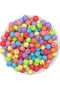 10mm Matte Pastel Colored Neon Beads, Jewelry Making Beads (25 Gr, ~45 Pieces)