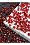 10mm Claret Red Color Pyramid Model Acrylic Beads, Jewelry, Bag Making Beads (100gr,~260 Pieces)