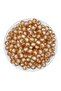 10mm Mink Color Beaded Acrylic Honeycomb Model Beads, jewelry, bag Making Beads (100gr, ~200 Pieces) - 3