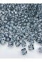 100gr 10mm Gray / Anthracite / smoked Color Cube Cubic Model Acrylic Beads, bag Beads (100gr,~180 Pieces)