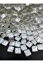 25gr White Color Square Luxury Coated Shapeless Baroque Trapezoid Plastic Pearl Beads #59 (~32pcs)