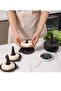 6-Piece Silicone Donut Molds, Coffee Color Baking Pan for Pastry & Cake Making - 4