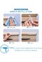 Clear Rubber Cabinet Door Bumper, Adhesive Wall Protector for Drawers, Toilet Lids - 4