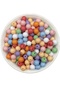 100gr Opaque Round Pastel Mixed Color 10mm Ball Model Acrylic Beads,Bag Beads (~ 175pcs) - 2