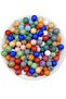 100gr Opaque Round Mixed Color 10mm Ball Model Acrylic Beads,Bag Bead (~ 175pcs)