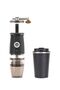 Portable Coffee Grinder Set, Electric & Manual, 5 Grinding Settings, Ceramic Blades, Travel Mug