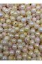 100gr 10mm Yellow - Pink Marbled Pastel Pearl Beads, Jewelry, Bag Beads (~200 Pieces) - 2