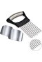3-Pack Stainless Steel Onion Holder Slicer, Finger Guard, Multi-Purpose Food Cutter