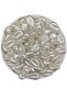 25gr White Color Mussel, Seashell Coated Unformed Trapezoidal Plastic Pearl Beads 26 Pieces - 2
