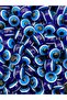 10 Pcs 14mm Navy Blue / Dark Blue Acrylic Round Evil Eye Beads, Jewelry Making Eye Beads - 2