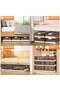 3-Pack Under Bed Storage Bins, Stackable with Wheels, for Clothes, Shoes, Blankets, 6.89 Inch High - 2