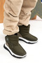Plush Fur Inside Boys' Boots Khaki - 2