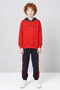 Boys' Hooded Long Sleeve Sports Tracksuit Set