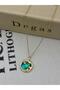Steel Gold Color Starry Blue Planet Necklace - 2