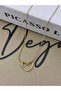 Steel Gold Color Inside-Through Heart Necklace - 2